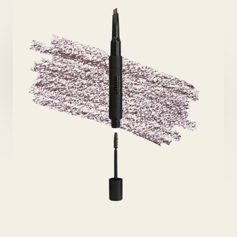 NUDESTIX - Dual-Ended EyeBrow Stylus Pencil Brown Shade with Clear Setting Gel